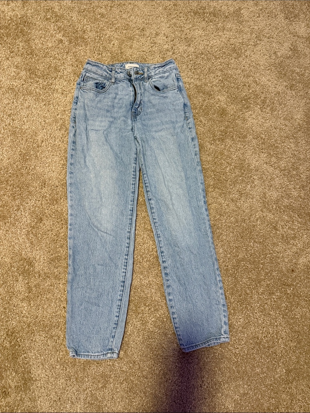 PacSun Light Blue Stretch Mom Jeans - Relaxed Straight Leg